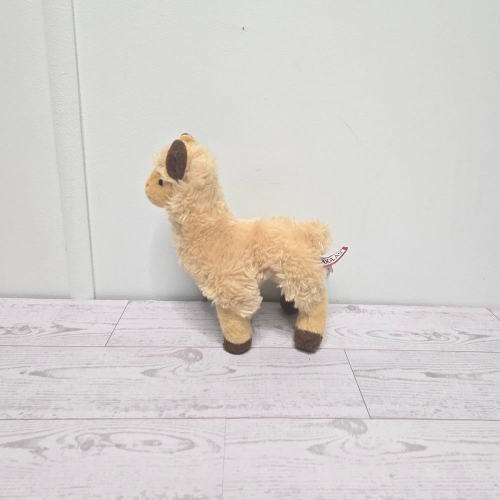 Douglas Cuddle Toys Llama Plush Standing Stuffed Animal Tan Brown 8 Inch